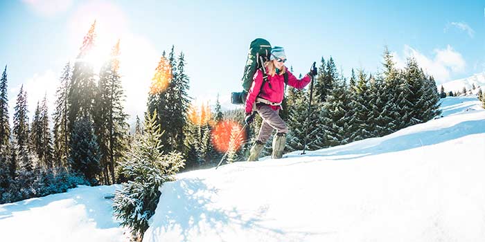 snowshoeing