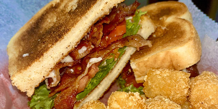 BLT with tator tots from Pine Motel Cafe